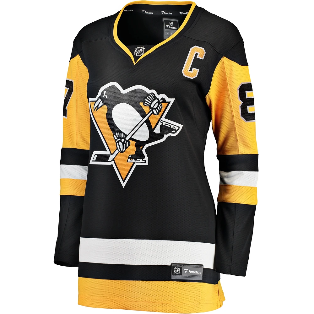 Fanatiques féminines de marque Sidney Crosby Black Pittsburgh Penguins Breakaway - Maillot joueur