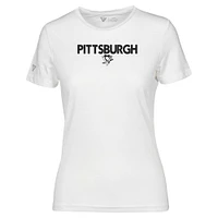 T-shirt Maddox City Capsule blanc pour femme des Penguins de Pittsburgh Levelwear