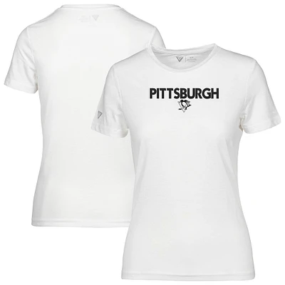 T-shirt Maddox City Capsule blanc pour femme des Penguins de Pittsburgh Levelwear