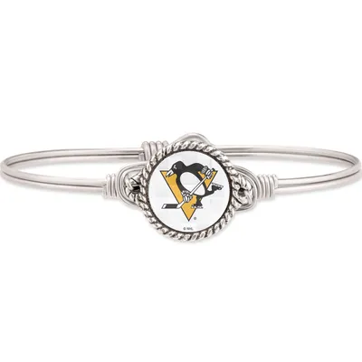 Pittsburgh Penguins Luca + Danni Women's Silver Bangle Bracelet
