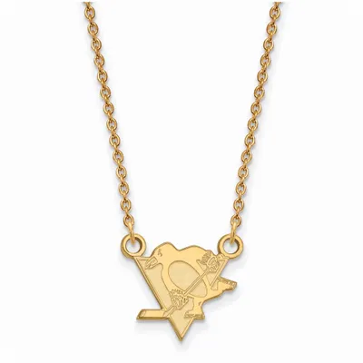 Pittsburgh Penguins Women's Gold Plated Small Pendant Necklace