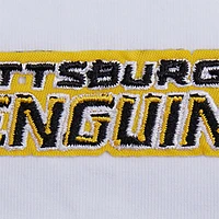 T-shirt court blanc Pro Standard des Penguins de Pittsburgh pour femmes