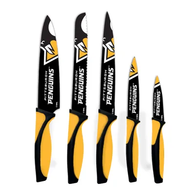 Pittsburgh Penguins Woodrow 5-Piece Stainless Steel Cutlery Knife Set
