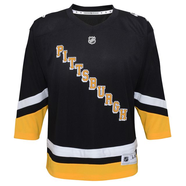 Junior remplaçant noir des Penguins de Pittsburgh 2021/22 - Réplique maillot