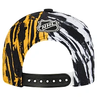 Casquette snapback à visière plate noire pour jeunes Penguins de Pittsburgh Propel