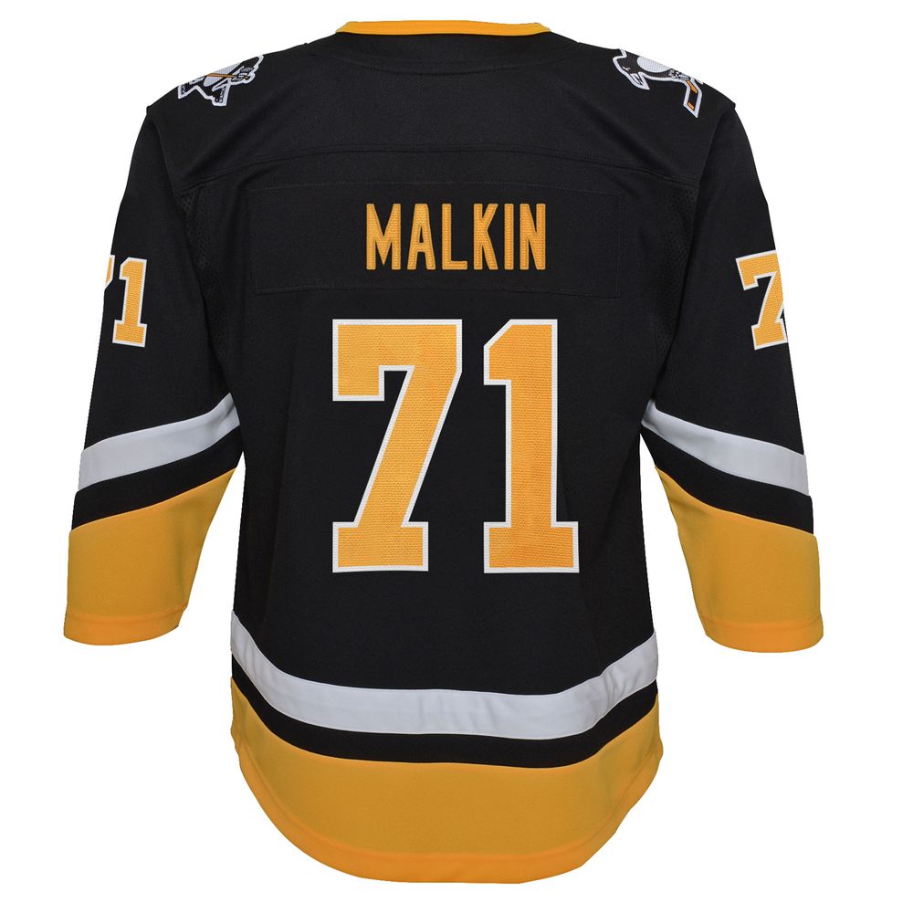 Youth Evgeni Malkin Black Pittsburgh Penguins 2021/22 Alternate Premier Player Jersey