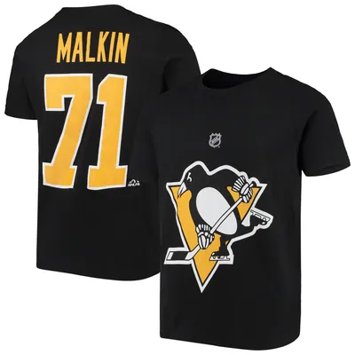 Evgeni Malkin Pittsburgh Penguins Youth Player Name & Number T-Shirt - Black