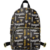 Mini sac à dos noir FOCO Pittsburgh Penguins Repeat Brooklyn pour jeunes