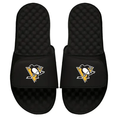 Pittsburgh Penguins ISlide Youth Primary Logo Slide Sandals - Black