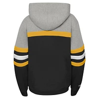 Sweat à capuche gris Mitchell & Ness pour entraîneur-chef des Penguins de Pittsburgh jeunes