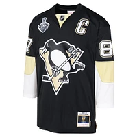 Maillot de joueur la ligne bleue 2008 des Penguins Pittsburgh, noir, Mitchell & Ness, Sidney Crosby, pour jeunes