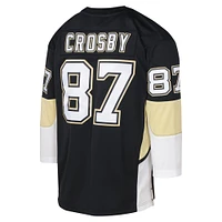 Maillot de joueur la ligne bleue 2008 des Penguins Pittsburgh, noir, Mitchell & Ness, Sidney Crosby, pour jeunes