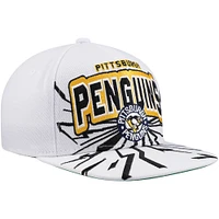 Casquette Snapback After Shock blanche des Penguins de Pittsburgh pour jeunes Mitchell & Ness