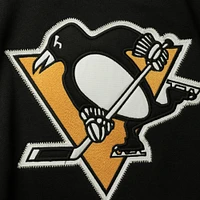 Chandail à capuchon avec nom et numéro encolure en V pour jeune des Penguins de Pittsburgh noirs Sidney Crosby