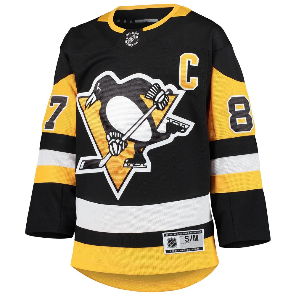 Youth Sidney Crosby Black Pittsburgh Penguins Premier Player Jersey