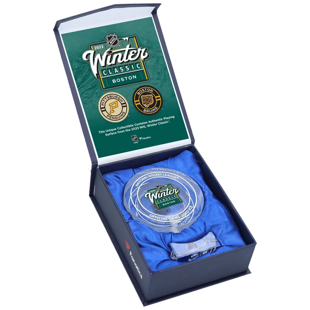 Lids Pittsburgh Penguins vs. Boston Bruins Fanatics Authentic 2023 NHL  Winter Classic Crystal Puck Filled with Game-Used Ice