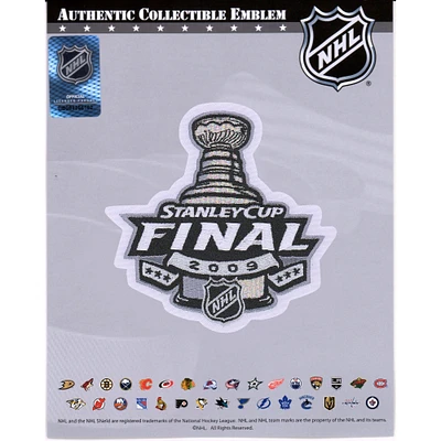 Patch de maillot non signé de l'emblème national de la finale de la Coupe Stanley 2009 des Penguins de Pittsburgh contre les Red Wings de Detroit