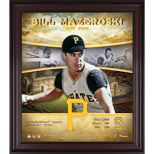 Fanatics Authentic Bill Mazeroski Pittsburgh Pirates 12 x 15 Hall of Fame Career Profile Sublimated Plaque