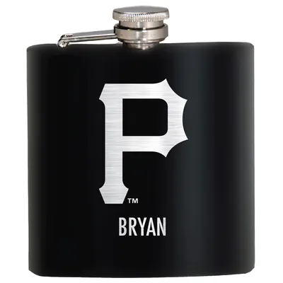 Pittsburgh Pirates 6oz. Personalized Stealth Hip Flask - Black