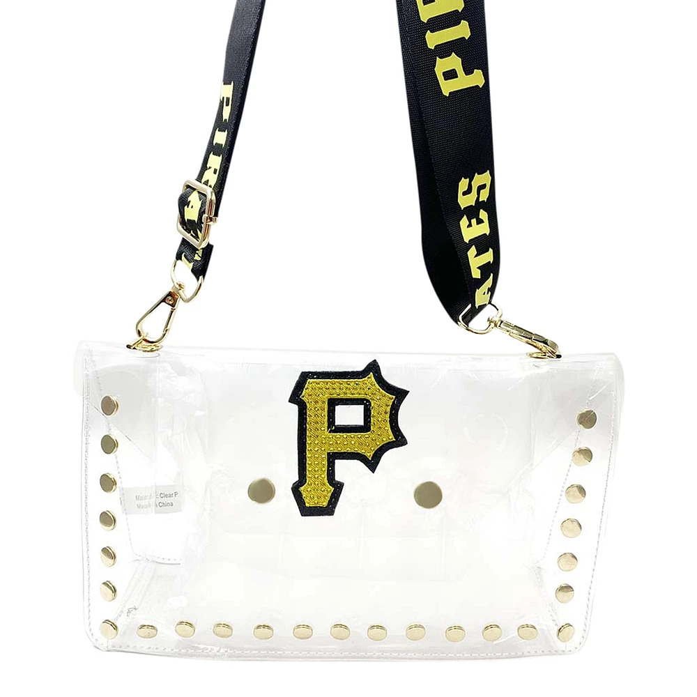 Cuce Pittsburgh Pirates Crystal Clear Envelope Crossbody Bag