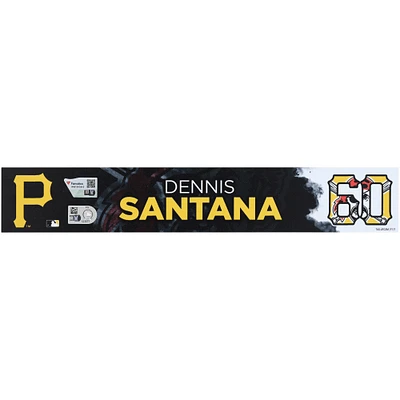 Dennis Santana, plaque signalétique n° 60 des Pirates de Pittsburgh, émise par les joueurs lors de l'entraînement de printemps de la MLB 2025