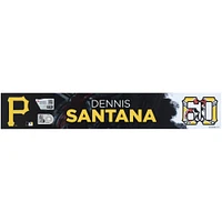 Dennis Santana, plaque signalétique n° 60 des Pirates de Pittsburgh, émise par les joueurs lors de l'entraînement de printemps de la MLB 2025