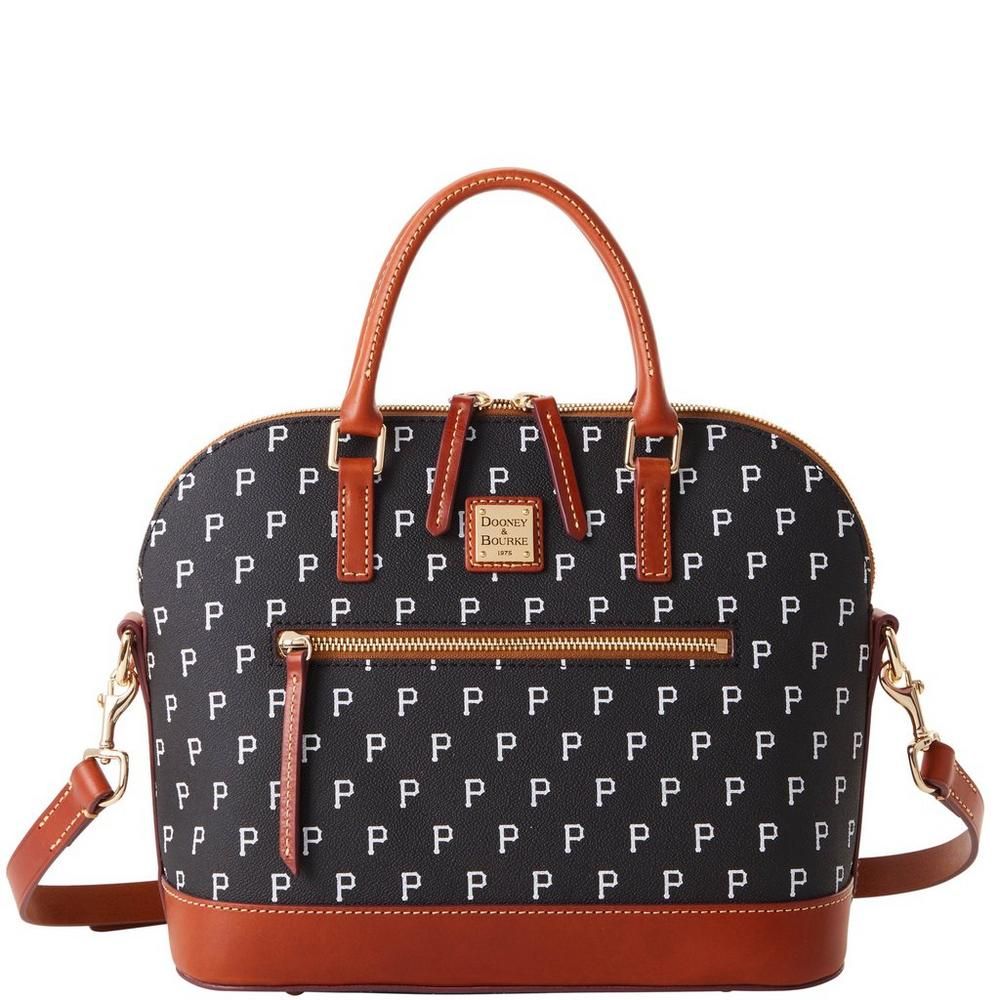 Dooney & Bourke Pittsburgh Pirates Signature Domed Zip Satchel Purse