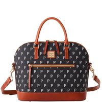 Dooney & Bourke Pittsburgh Pirates Signature Domed Zip Satchel Purse