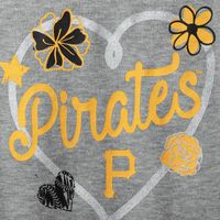 Girls Newborn & Infant Black/Gold/Heathered Gray Pittsburgh Pirates 3-Pack Batter Up Bodysuit Set