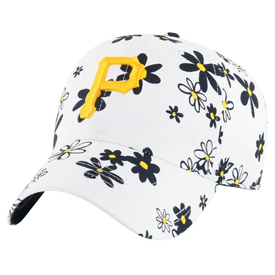 Casquette ajustable Daisy Delight Clean Up blanche pour jeunes filles '47 des Pirates de Pittsburgh