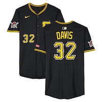 Maillot Nike noir n° 32 des Pirates de Pittsburgh, Henry Davis, utilisé lors du match contre les Orioles de Baltimore