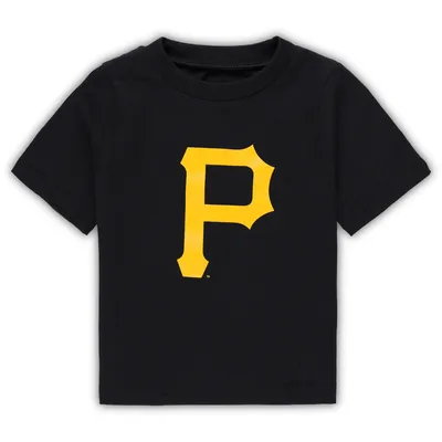 Pittsburgh Pirates Infant Team Crew Primary Logo T-Shirt - Black