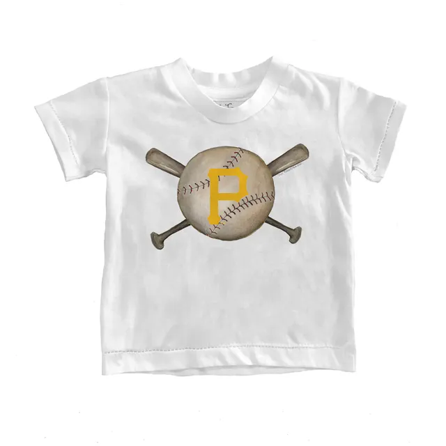 Pittsburgh Pirates Tiny Turnip Infant Baseball Bow Raglan 3/4