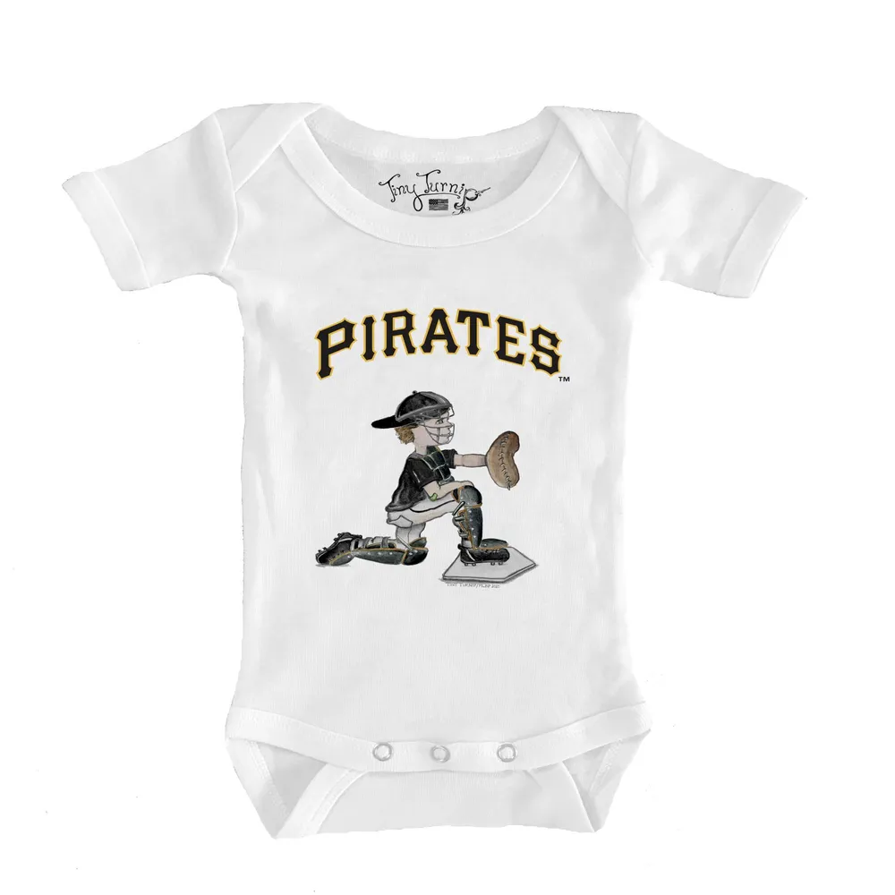 Lids Pittsburgh Pirates Tiny Turnip Youth Baseball Tie T-Shirt - White