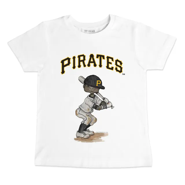 Youth Tiny Turnip White Pittsburgh Pirates Stitched Baseball T-Shirt