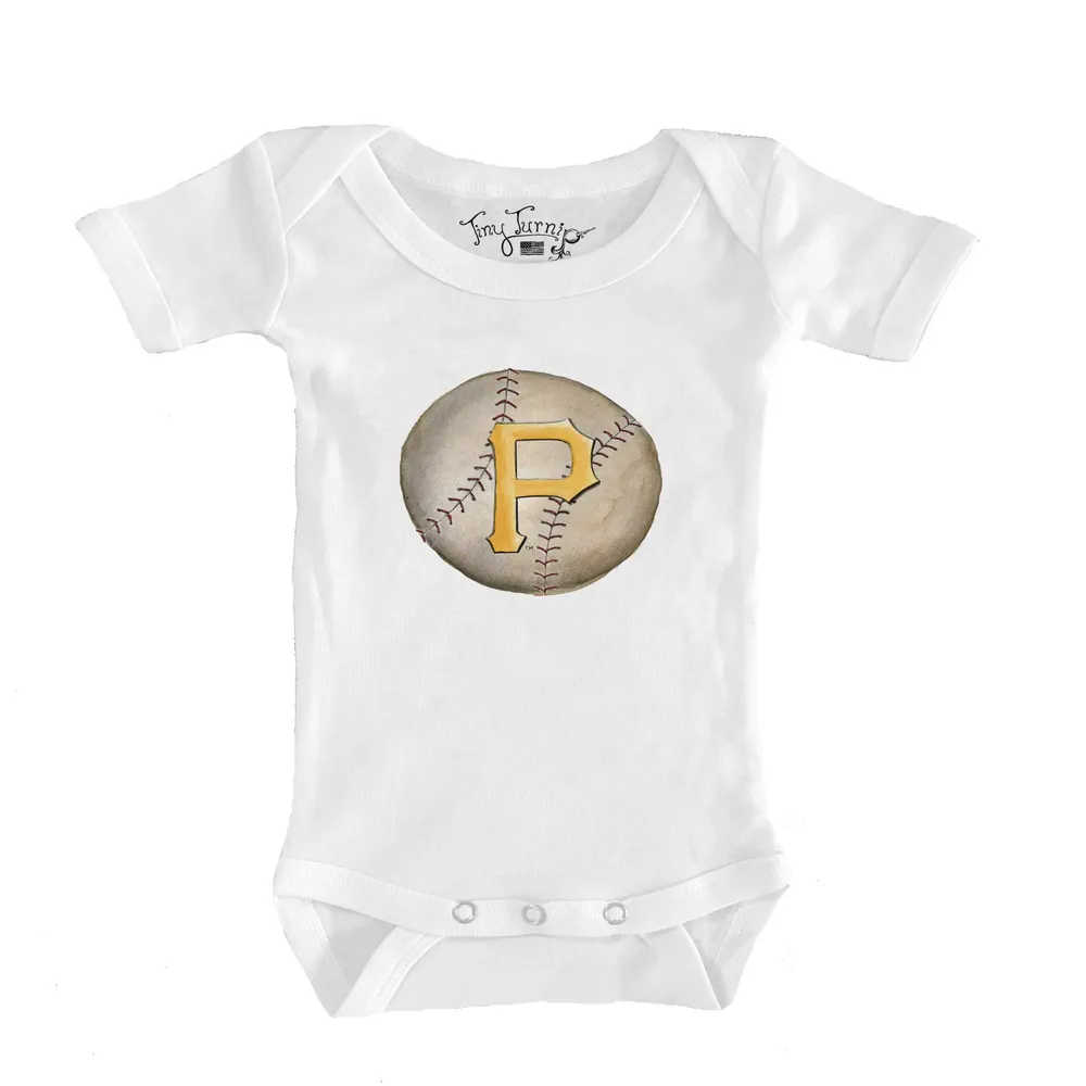 Infant Tiny Turnip Black Pittsburgh Pirates Baseball Cross Bats T-Shirt