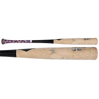 Batte de baseball cassée en vieux hickory beige/noire de Ke'Bryan Hayes, Pirates de Pittsburgh, utilisée lors du match contre les Cardinals de Saint-Louis, le 7 avril 2025
