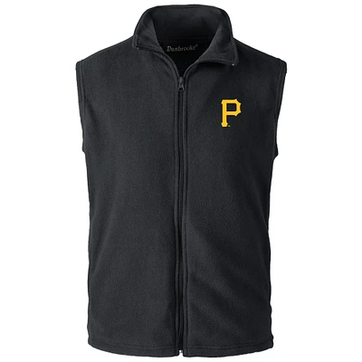 Gilet zippé noir Dunbrooke pour homme des Pirates de Pittsburgh