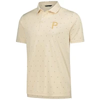 Men's Levelwear  Cream Pittsburgh Pirates Vision Polo