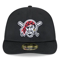 Men's New Era  Black Pittsburgh Pirates 2025 Spring Training Low Profile 59FIFTY Fitted Hat