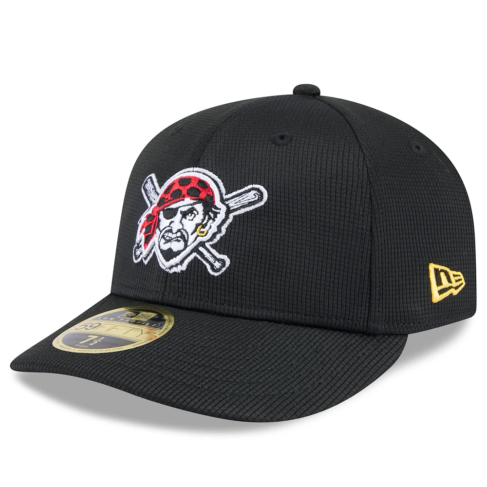 Men's New Era  Black Pittsburgh Pirates 2025 Spring Training Low Profile 59FIFTY Fitted Hat