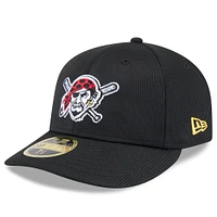 Men's New Era  Black Pittsburgh Pirates 2025 Spring Training Low Profile 59FIFTY Fitted Hat