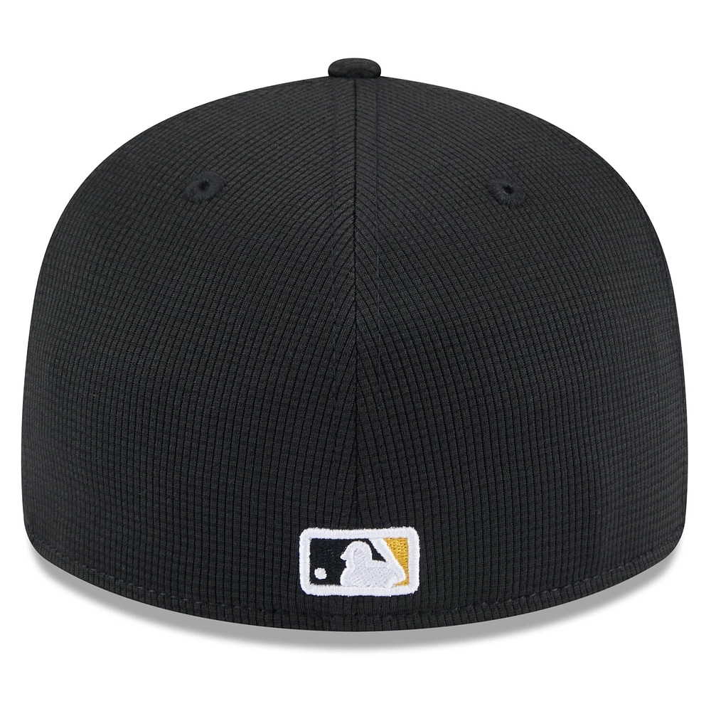 Men's New Era  Black Pittsburgh Pirates 2025 Spring Training Low Profile 59FIFTY Fitted Hat