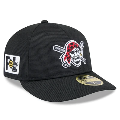 Men's New Era  Black Pittsburgh Pirates 2025 Spring Training Low Profile 59FIFTY Fitted Hat