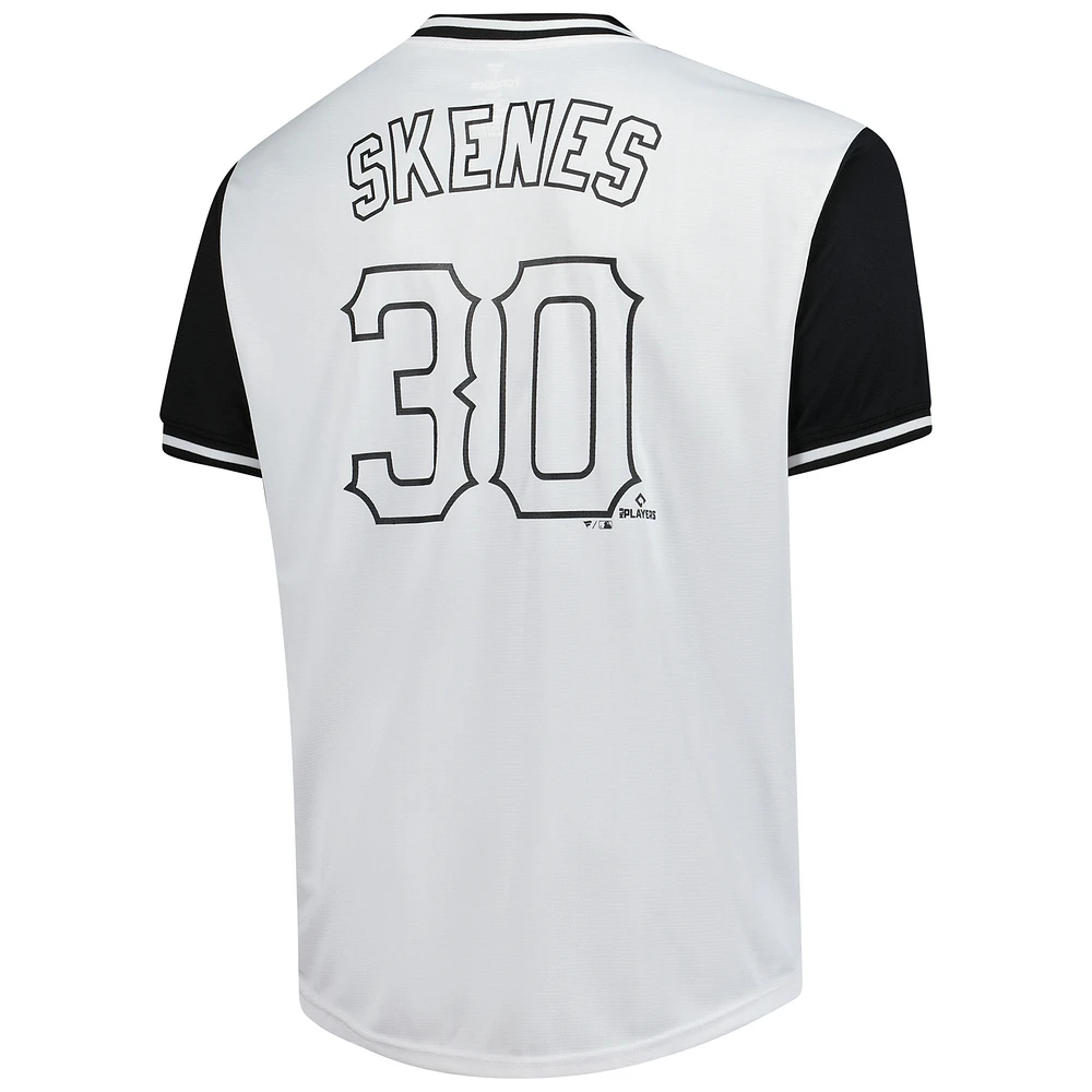 T-shirt blanc Birdeye de grande taille des Pirates Pittsburgh pour homme avec profil Paul Skenes
