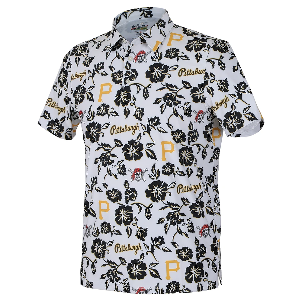 Men's Reyn Spooner  White Pittsburgh Pirates Pua Performance Polo