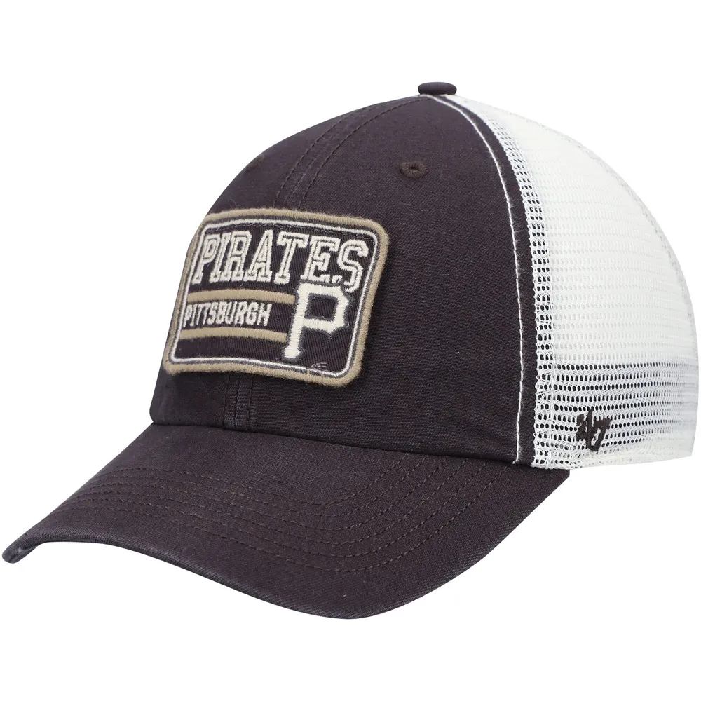 Men's Fanatics Branded Gray Pittsburgh Pirates Logo Adjustable Hat