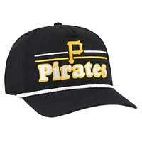 Men's '47 Black Pittsburgh Pirates Campscape Hitch Adjustable Hat