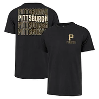 T-shirt noir '47 des Pirates de Pittsburgh pour hommes Hang Back Franklin