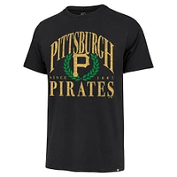 Men's '47 Black Pittsburgh Pirates Pitchout Franklin T-Shirt